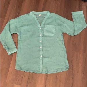 Linen button up shirt